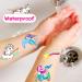 Konsait Glitter Temporary Tattoos for Kids - Mermaid, Unicorn, Butterfly Designs (80pcs) | Perfect for Girls Birthday Party Favors and Goodie Bags - Buy Online on GoSupps.com