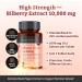 pureclinica Bilberry Extract 10 000mg x 360 Tablets (2 Bottles) - 10 X More Anthocyanidins w/ 5mg Black Pepper Extract - Buy Online on GoSupps.com