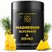 Calm Magnesium Glycinate Gummies 500mg with High-Potency Vitamin D3 10000iu & Vitamin K2 100mcg | Stress Relief, Relaxation & Bone Support for Adults | Vegan, Non-GMO, Gluten-Free, Pineapple Flavor