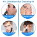 4 in 1 USB Rechargeable Nose & Ear Hair Trimmer - Waterproof Portable Dual Edge Blades for Easy Cleaning - Black - Buy Online on GoSupps.com