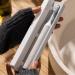 SURI Sustainable Sonic Toothbrush - Slim and Powerful Electric Toothbrush Recyclable Plant-Based Head 2 Modes Including UV LED Cleaning Case Mirror-Mount and Charging Stand - Sea Mist UV Case + Toothbrush Sea Mist - Buy Online on GoSupps.com