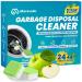 Maravello Garbage Disposal Cleaner and Deodorizer 28 Tablets Sink Foaming Garbage Disposer Freshener - Kitchen Drain Cleaning Pods with Apple Fresh Formula - 1 Year Supply