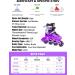 METROLLER Adjustable Inline Skates | Light Up Wheels | Beginner Skates for Kids & Adults | Purple | Sizes 4-7 US - Buy Online on GoSupps.com