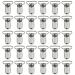 50pcs 1 Pacifier Suspender Clips  Marrywindix Pacifier Clips for Making Pacifier Holders Bib Clips Toy Holder Silver