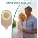 20PCS Urostomy Bags One-Piece Drainable Pouches with Measure Card - Ideal for Ileostomy Stoma Care | Cut-to-Fit Design - Buy Online on GoSupps.com