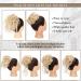 6 PCS Messy Bun Hair Pieces for Women - Dark Blonde & Beach Blonde - Buy Online on GoSupps.com