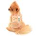 PAIDEFUL Stripe Dog Shirts for Small Medium Dogs Cats Soft Cotton Vest Tee Sleeveless Breathable Tank Tops Puppy Girls Boys Chihuahua Yorkie Clothes t Shirts Pet Summer Wearing Outdoor XXL:back:41cm/16.14" chest:48cm/18.9" Orange