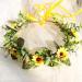Minkissy Sunflower Headband Floral Hair Garland Sunflower Crown Fairy Flower Headband Wedding Hair Accessories for Girls Brides Ladies - Buy Online on GoSupps.com
