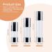Longway Silver Airless Cosmetic Cream Pump Bottle Travel Size 1oz/30ml (Pack of 6) - Refillable Containers - Buy Online on GoSupps.com