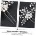 Ipetboom 1pc Hairpin Bridal Hair Bridesmaid Hair Clip Women Headdress Hair Barrettes for Women Wedding Hair Comb Pearl Kids Hair Accessories Bride Hair Decor Alloy Child Hair up Rhinestones - Buy Online on GoSupps.com