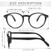 Stylish Blue Light Blocking Reading Glasses for Men & Women - Tortoiseshell Round Frame 2.5 - Buy Online on GoSupps.com