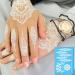 White Lace Henna Temporary Tattoos - Bride Wedding Indian Mandala Designs - Body Art Stickers Kit (6 Sheets) - Buy Online on GoSupps.com