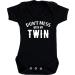 Hippowarehouse Don't mess with my twin baby vest bodysuit (short sleeve) boys girls