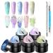 3D Nail Gel 3D Nail Molding Gel | 5 Colors Nail Solid Builder Carving Gel - Non Stick Manicure Set with Carving Pen for Moulding Constructio