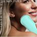 Electric Cleansing Facial Brush | Rechargeable Waterproof Exfoliator | 5-Speed Silicone Scrubber for All Skin Types | Deep Cleanse & Massage - Sea Foam - Buy Online on GoSupps.com