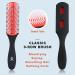 Detangling Brush Set with Hair Spray Bottle for Curly Hair - 9 Row Brush Wide Tooth Comb - Red - For Women, Men, and Kids - Ideal for Natural 3/4abc Hair - Detangler Brush Included - Buy Online on GoSupps.com