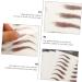 FOMIYES 20 Sheets Waterproof Eyebrow Stickers Temporary Eyebrow Tattoos Brown 6d Hair-like Eyebrows Stickers - Buy Online on GoSupps.com