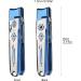 SG Nekoo Wide Jaw Opening Nail Clippers for Thick Nails Folding Lock Fingernail Toenail Clippers with Catcher Anti Splash Ultra Sharp Nail Cutter Trimmer for Men Women Adults Seniors (Mid-Blue1P) - Buy Online on GoSupps.com