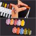 6 Sets Double Layer Nail Color Display Card with 216 Tips - Nail Design Practice Palette Board with Chain - Buy Online on GoSupps.com