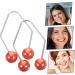 VINTORKY 1 Pair Dimple Trainer Double Chin Exerciser Facial Tools Tool Cheeks Clip Face Dimples Shaper Beauty Smile Exerciser Face Exerciser Metal Red Alloy Cosmetic Accessories 4.30X2.50X0.80CM Red - Buy Online on GoSupps.com