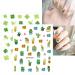 JMEOWIO 14 Sheets Cute Nail Stickers for Kids - Rainbow Flower & Fruit Nail Art Decals | Self-Adhesive Decoration Supplies - Buy Online on GoSupps.com