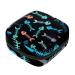 Fish Bone Print Pattern Sanitary Napkin Storage Bag Portable Period Kit Bag Pad Pouches for Period Menstrual Cup Bag with Zipper Sanitary Pad Pouch for Women Teen Girls Ladies Color 11