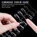 Gelike ec Short Almond Nail Tips 240PCS Clear Nail Extensions Kit | Break Resistant Full Cover Pre-Buff PMMA Soft Gel Resin Fake Nails 12 Sizes - Short Almond - Buy Online on GoSupps.com