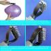 Dual-Sided Dog Hair Comb Stripper & Stainless Steel Dematting Tool | Shedding and Grooming Kit for Dogs and Cats - S Orange - Buy Online on GoSupps.com