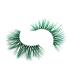 VNIHTT 20mm 3D Mink Colored Eyelashes - Green Dramatic Look for Cosplay, Stage, Halloween - Soft & Fluffy Fake Lashes - 1 Pair - Buy Online on GoSupps.com