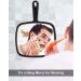 Nicole Fantini Professional Salon Large Handheld Mirror - Wide Angle Barber Hairdressing Makeup Mirror in Black - Buy Online on GoSupps.com