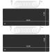 Tingmhua grounding mat with 2 ground cables for computers foot bed grounding products for better work and sleeping PU ornament pad (100 x 30 cm) 2 pieces