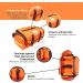Fully Stocked EMT Trauma Bag with Tourniquet, Chest Seals, and First Aid Supplies - Orange - Buy Online on GoSupps.com