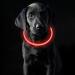 Coolzon Led Luminous Call Band dog collar waterproof collision dog 3 modes light tape dog collar in length adjustable super bright kals band cat and dog small medium red
