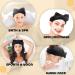 24 Pcs Sleepover Party Favors: 12 Black Spa Headbands & 12 Silk Eye Masks - Perfect for Girls' Pajama Party - Buy Online on GoSupps.com