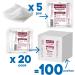 Medrull Mulltubfer Sterile Non-Adhesive Wound Dressings - 5cm x 5cm Extra Absorbent 8-Layer 100 Pack (20 Bags of 5) - Buy Online on GoSupps.com