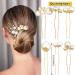 30-Piece Gold Wedding Pearl Hair Pins for Brides - Elegant Bridal Rhinestone Hair Accessories for Updos - Bridesmaid Women - Buy Online on GoSupps.com
