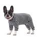 Ruiqas Dog Surgery Suit for Male and Female Dogs Prevents licking breathable pet body with stripes L dark gray striped