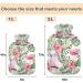 NAANLE 2L Heat Bottle with Palm Leaf Flamingo Cover | Hot Water Bottle for Menstrual Cramps & Pain Relief | Heat & Cold Therapy Solution - Buy Online on GoSupps.com