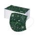 Zhinian 10/50 pieces children disposable mouth protection 3-layer green mouth and nose protection St.Patrick's day four-leaf clover pressure dust-tight breathable multifunction cloth scarf bandana neckerchief 50pc b1