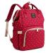 Qimiaobaby Diaper Bag Backpack,Waterproof Multifunctional Large Travel Nappy Changing Bags (Red dot)