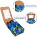 Buy Deep Sea Colored Leather Lipstick Case | Mini Lip Gloss Organizer with Mirror - Perfect Travel Accessory - Buy Online on GoSupps.com
