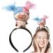 Doll Hairband - Cartoon Plush Hairband Doll Headband | Cute Hairhoops for Styling Makeup Fashion Plush Doll Hairband for Girls Kids Pisces - Buy Online on GoSupps.com