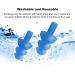 uxcell Waterproof Silicone Swimming Earplugs - 3 Pairs Soft Mushroom Design Comfortable Ear Protection for Men & Women - Blue - Buy Online on GoSupps.com