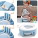 Portable Toddler Travel Potty Seat with Storage Bag - Blue (24M-3 Years) - Buy Online on GoSupps.com