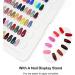 Detachable Nail Polish Color Chart Display Book 120 Colors Nail Gel Polish Sample Display Book No Need Glue/No Need Pasting with Nail Display Stand 14 Color Card Clip Sheet 150 Replace Nail Tips - Buy Online on GoSupps.com