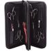 Salon Hair Tools Bag - Pink PU Leather Scissors Pouch for Hairdressers and Barbers - Buy Online on GoSupps.com