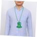 ABOOFAN Necklace Bead Pendant Shamrock Jewelry Green Beads Jewlery Beads Bead Chain - Buy Online on GoSupps.com
