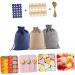 BCOATH 1 Set Christmas Bag Candy Bags Drawstring Bags Candy Storage Pouches Pocket Calendar 14X10X1cm Assorted Color 01 - Buy Online on GoSupps.com
