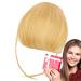 Bang Clip in Hair Extensions French Bangs Clip on Fake Bangs Fringe Neat Bangs Hair Extension French Bangs Clip On Fake Bangs Fringe Stylish Fringe Hairpieces for Dinner Date