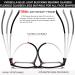 Blue Light Blocking Reading Glasses TR90 Lightweight Frame - Anti Glare Scratch Readers for Men and Women - Black (1.5x) - Pack of 3 - Buy Online on GoSupps.com